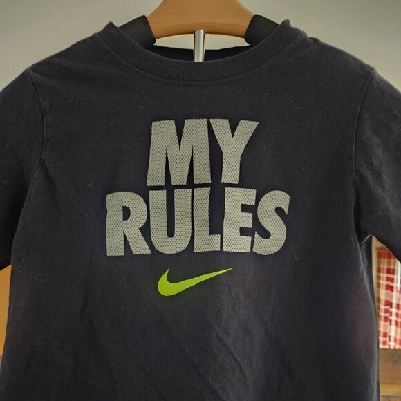 Nike Boy's "My Rules" Short Sleeve T-Shirt - Picture 2 of 11